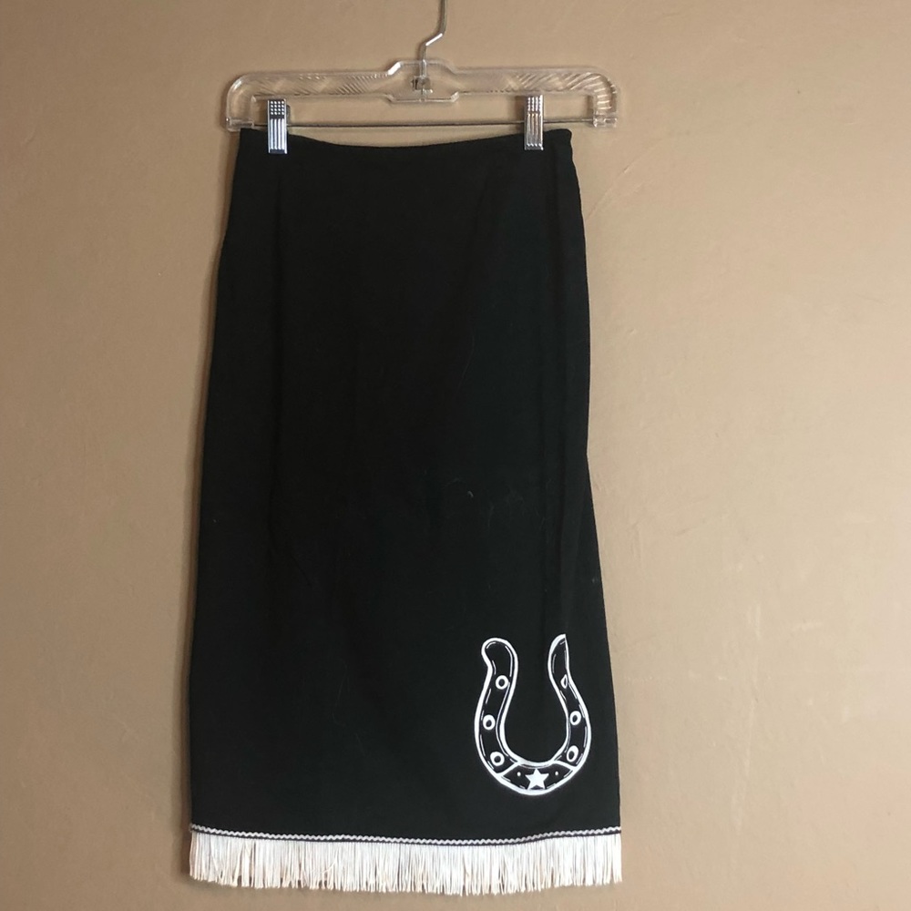 Vintage Western Style Midi Skirt